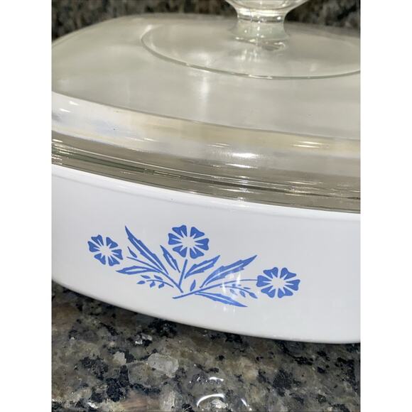 EXTEREMLY RARE 4 Pc Set PYREX Corning Ware Blue 1950’s A-2-B A-10-B 2 & 2.5 QT - Picture 3 of 7